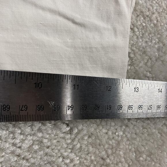 VTG Polo Ralph Lauren Shorts Mens 38 White Linen Silk Pleated Chino Summer - Picture 9 of 10